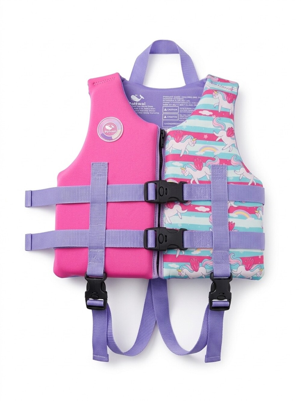 Children's Swim Vest Pink Unicorn Small Adjustable Straps